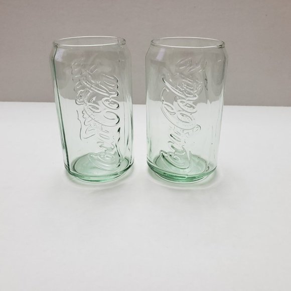 A set of 2 - 12-oz. Coca-Cola® can-shaped glasses - Picture 2 of 4